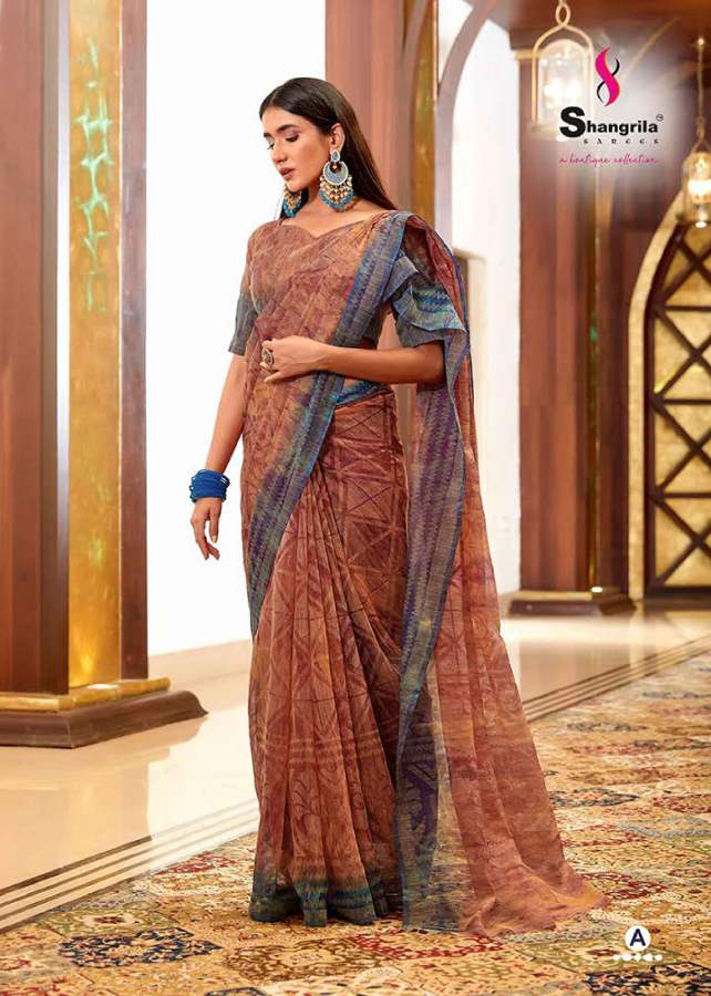 Shangrila Rewaa Brasso 2 Fancy Party Wear Latest Saree Collection